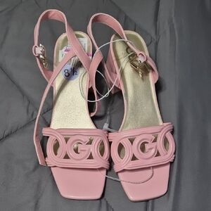 GBG Los Angeles Pink Strappy Sandals